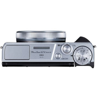 Canon PowerShot G7 X Mark III, Plata, con batería de repuesto
